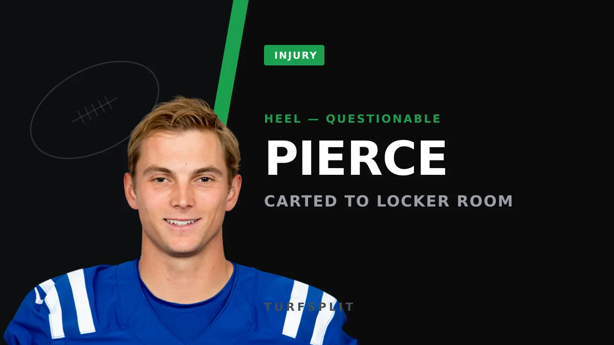 Alec Pierce Carted Off With Heel Injury, Questionable to Return