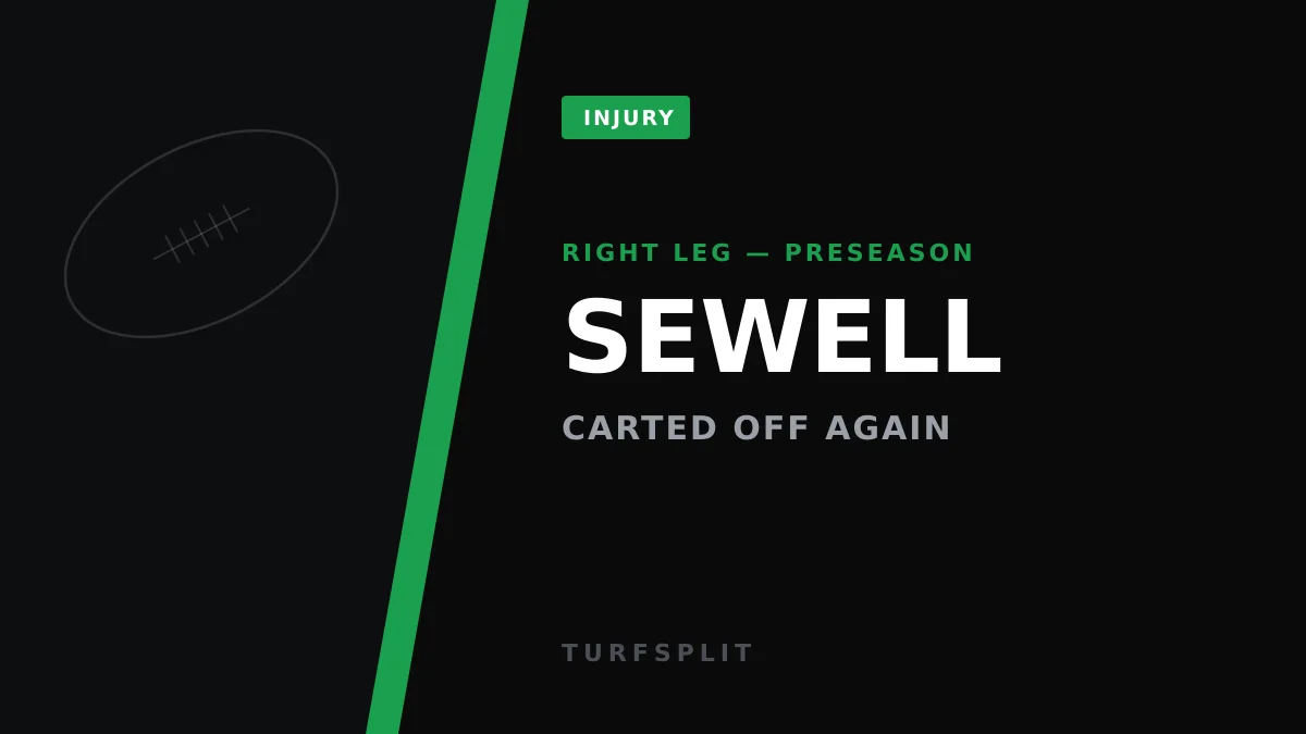 Bears LB Nephi Sewell Carted Off With Leg Injury vs. Bengals