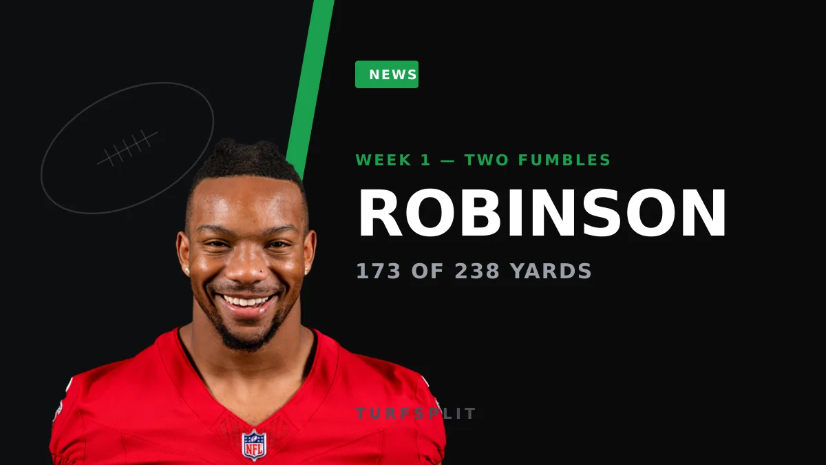 Bijan Robinson Bailed Out Atlanta in Week 1 — Two Fumbles and All