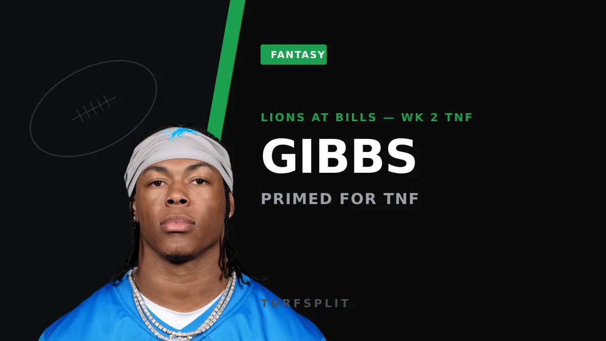 Bills-Lions Total Screams 54.5: Gibbs, Kincaid and the TNF Fantasy Angles