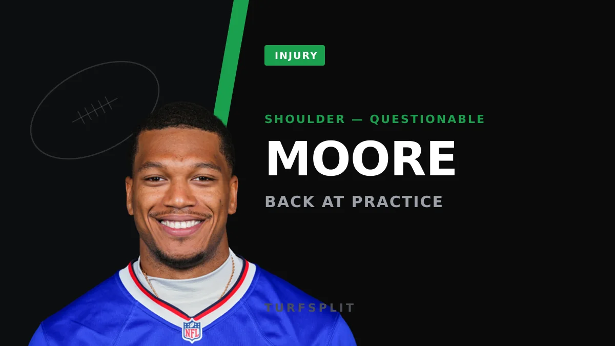 Bills WRs DJ Moore, Keon Coleman Both Questionable for the Weekend