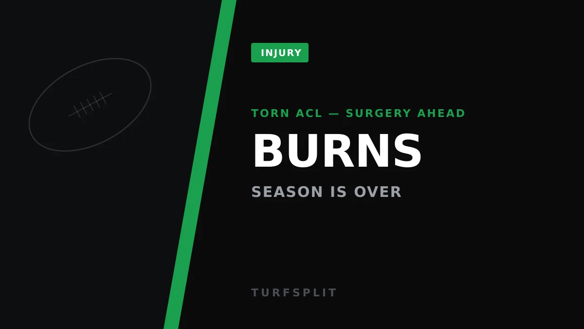 Brian Burns Tears ACL, Ends Season as Giants' Injury Nightmare Deepens