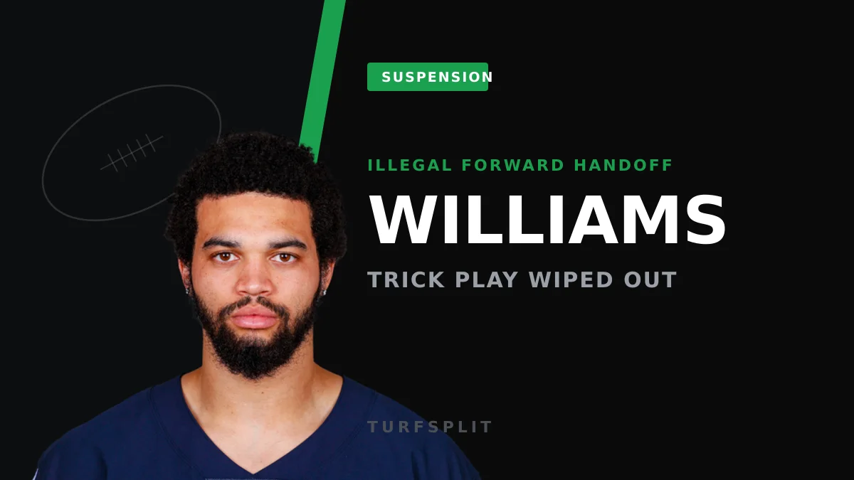 Caleb Williams' Trick-Play Handoff to Joe Thuney Backfires on Illegal Flag