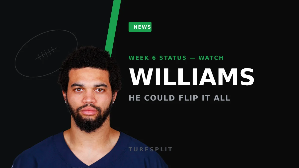 Caleb Williams' Week 6 Status Could Swing the Bears-Falcons Line