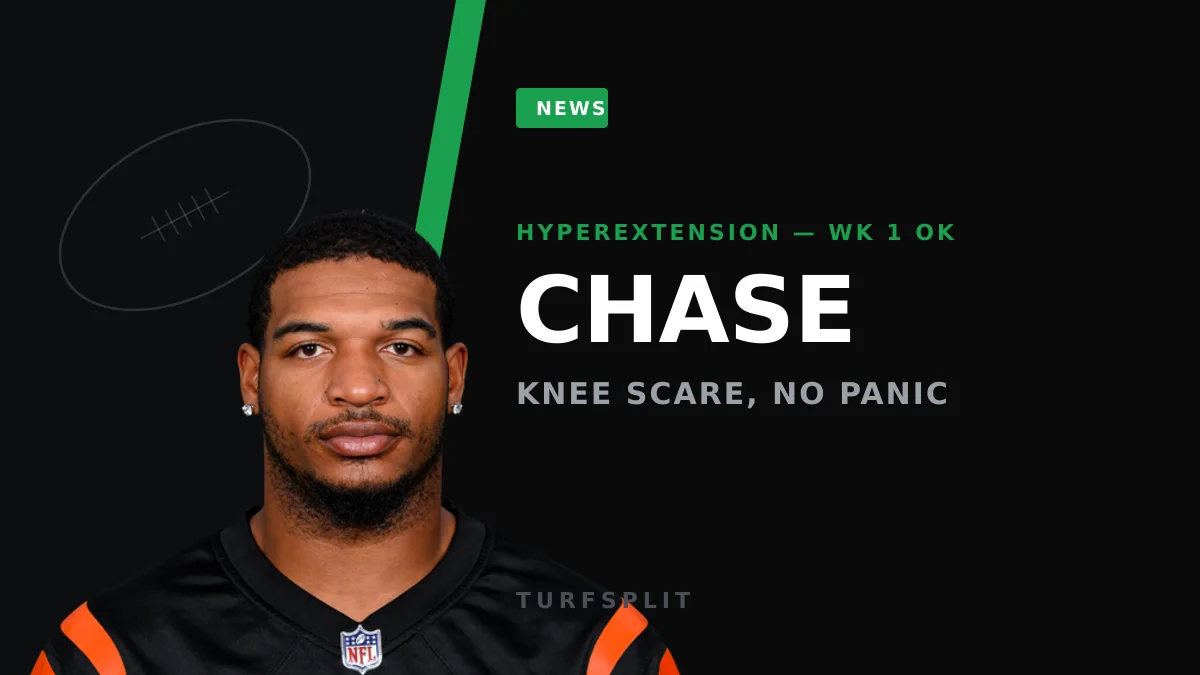 Chase and Higgins Sit Out Tuesday, But Bengals Aren't Sweating Week 1