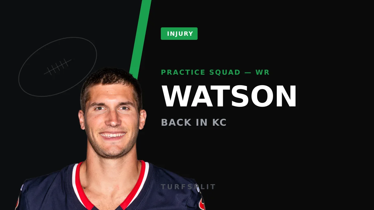 Chiefs Reunite With Justin Watson After Tyquan Thornton Ankle Injury