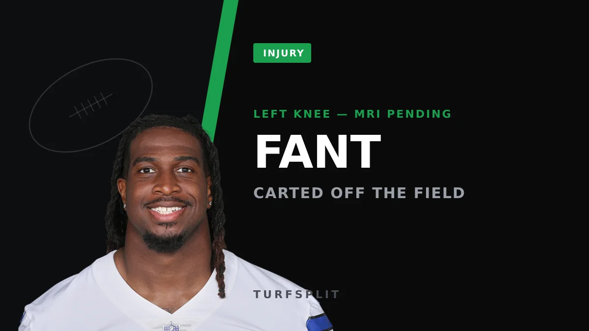 Cowboys TE Princeton Fant Carted Off With Knee Injury, MRI Looms