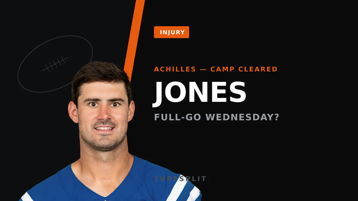 Daniel Jones Says He's Full-Go for Colts Camp Just 8 Months After Achilles Tear