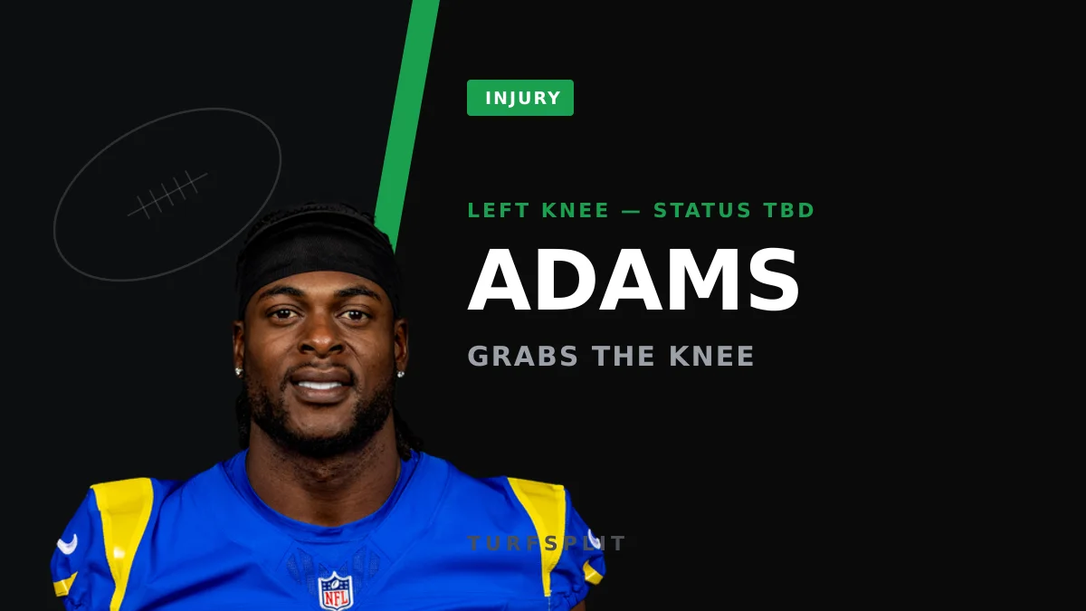 Davante Adams Limps Off With Knee Injury in Rams' Loss to Arizona