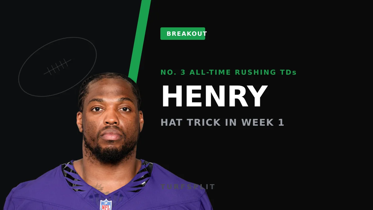 Derrick Henry's 3-TD Week 1 Vaults Him to No. 3 on All-Time Rushing TD List
