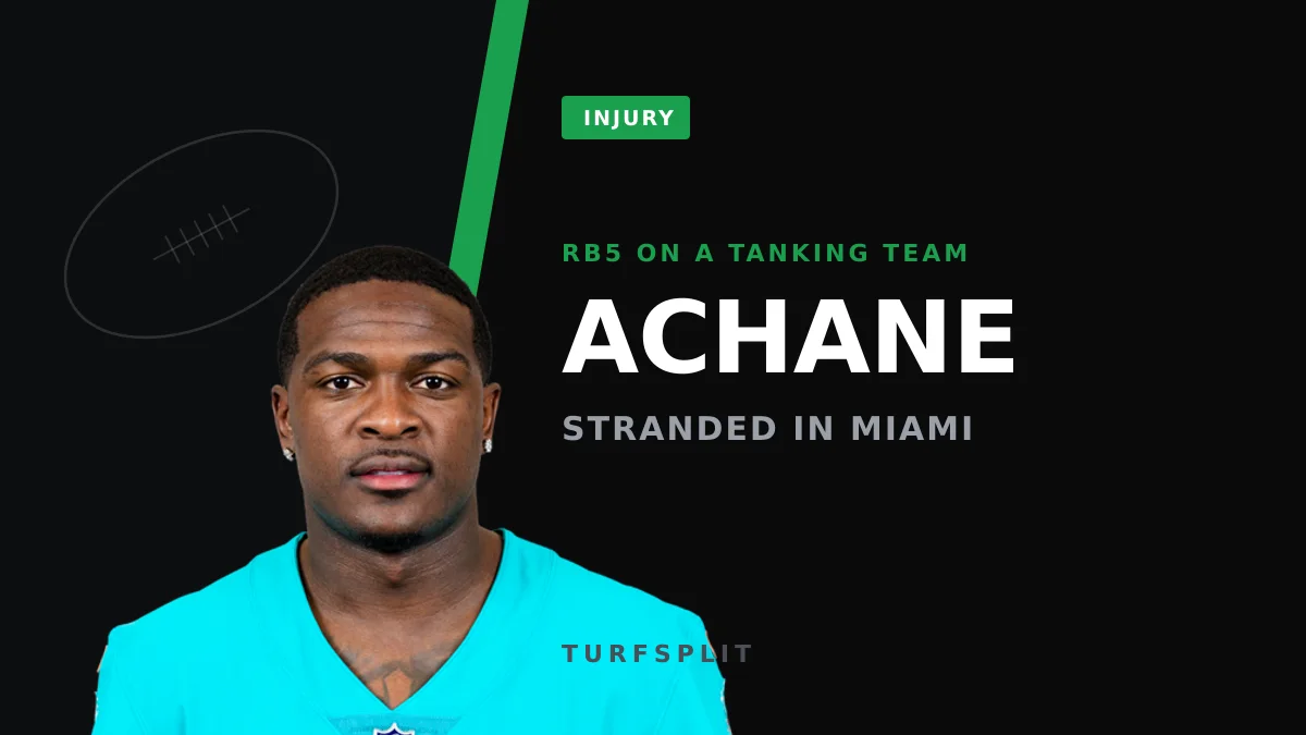 Dolphins Fire-Sale Fallout: Can De'Von Achane Survive Miami's Tank?