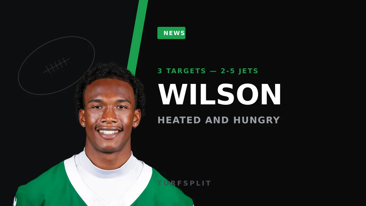 Garrett Wilson's Sideline Blowup: Just 3 Targets in Jets' Latest Loss