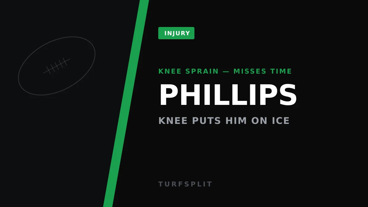 Giants Nickel Dru Phillips Sidelined by Knee Sprain Before Camp Games