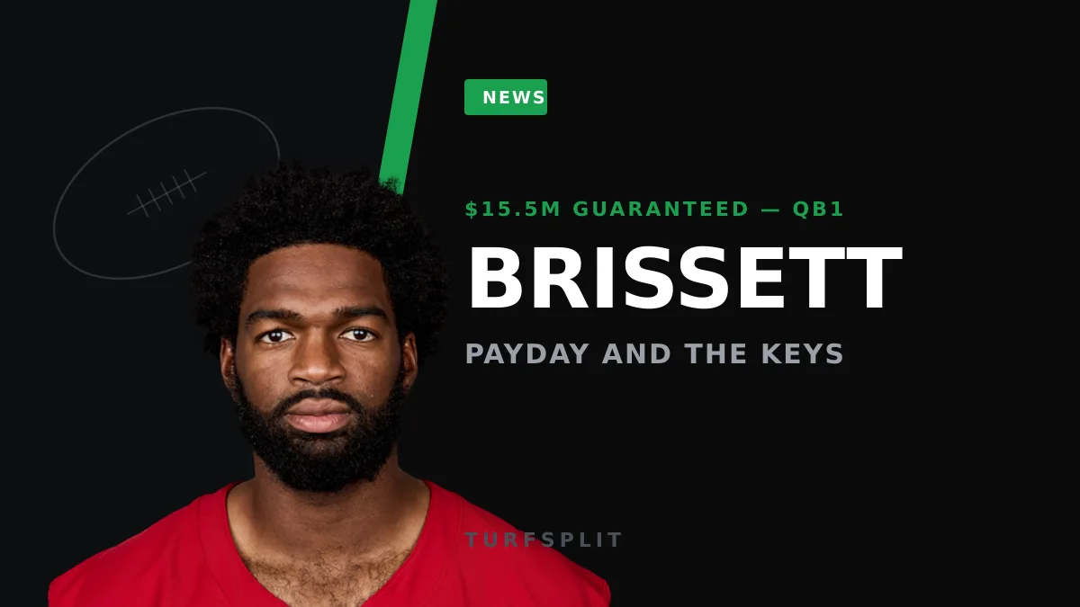 Jacoby Brissett Lands $15.5M Raise and Cardinals' QB1 Job for 2026