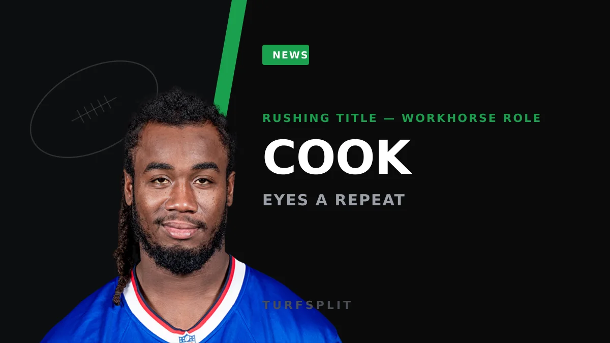 James Cook Chases Rare Repeat Rushing Title — With a Fumble Fix on the To-Do List