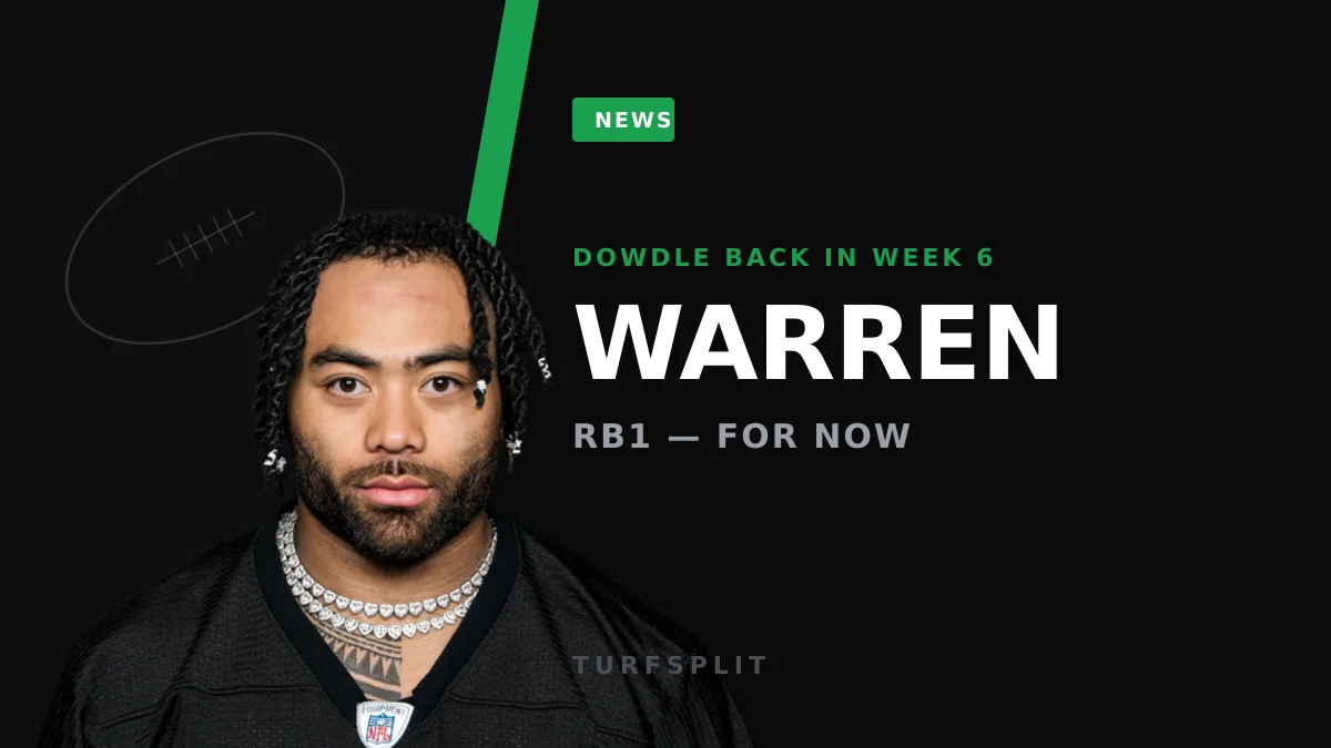 Jaylen Warren Seized the Steelers Backfield — Now Dowdle's Returning