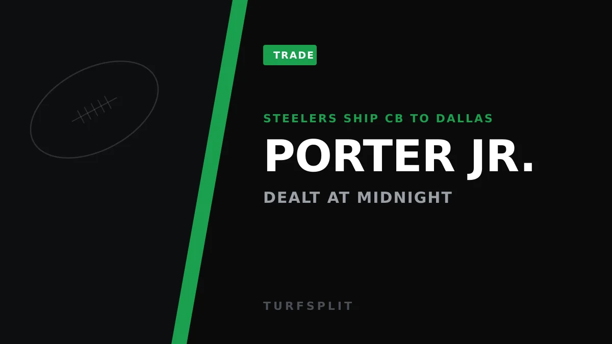 Joey Porter Jr. Traded to Dallas — Cowboys Could Start Him Week 4 vs Texans