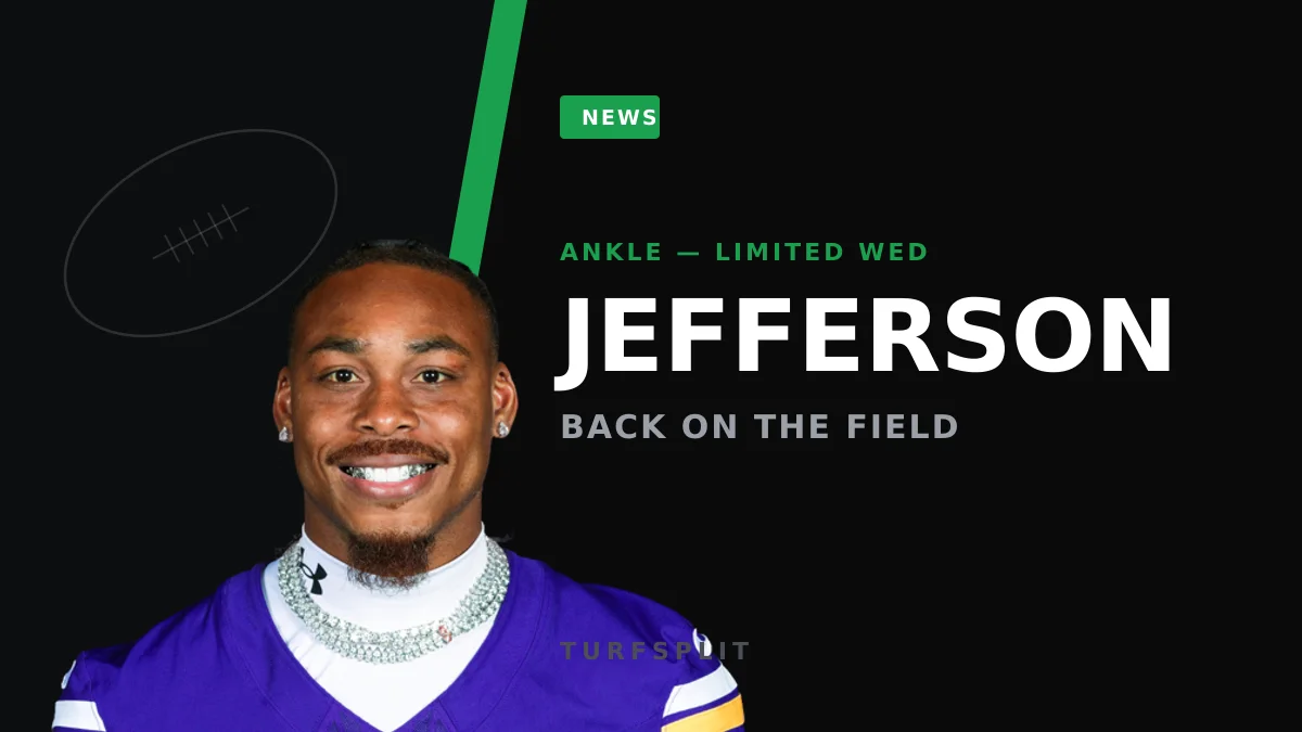 Justin Jefferson back at practice, but Jordan Addison's hamstring is the new worry