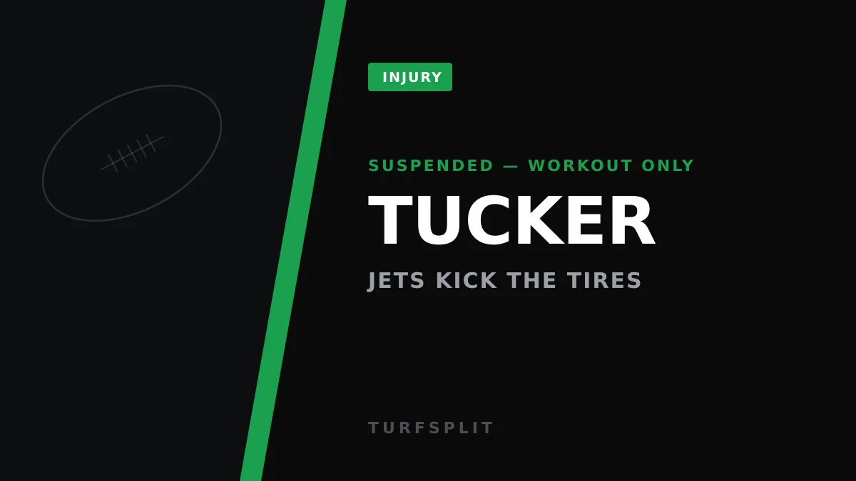 Justin Tucker Works Out for Jets as Kicker Chaos Hits New York