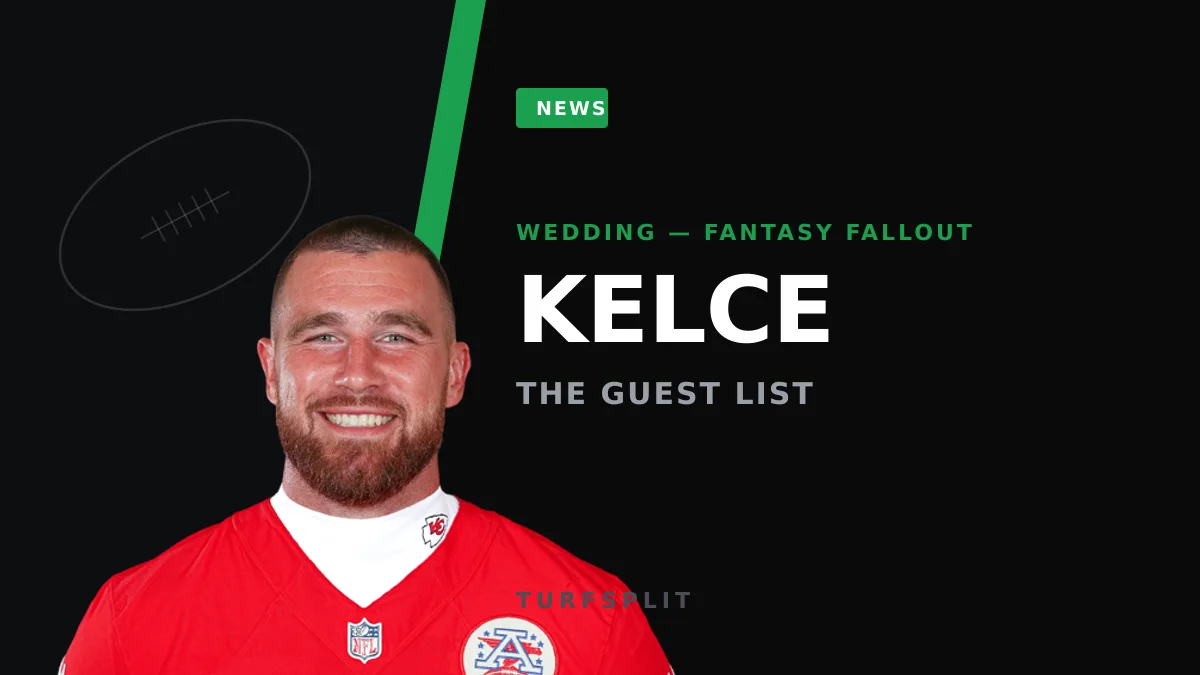 Kelce's Wedding Draws Cooper Kupp, Mahomes — What It Means for Your Roster