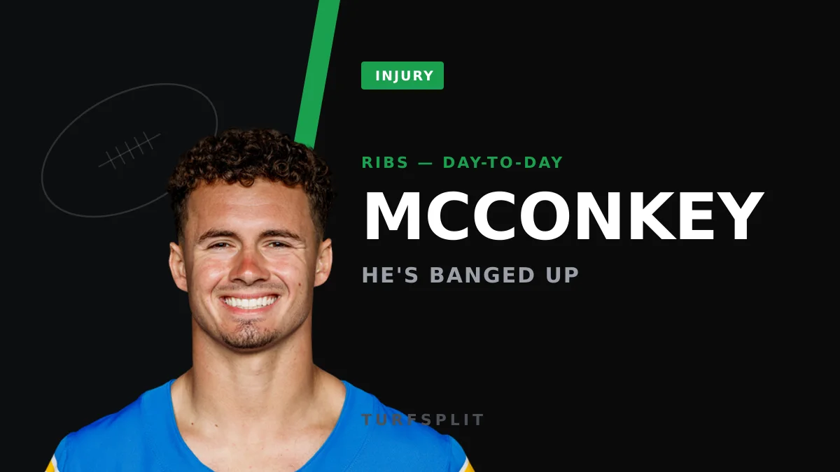 Ladd McConkey day-to-day with rib injury after Cardinals hit