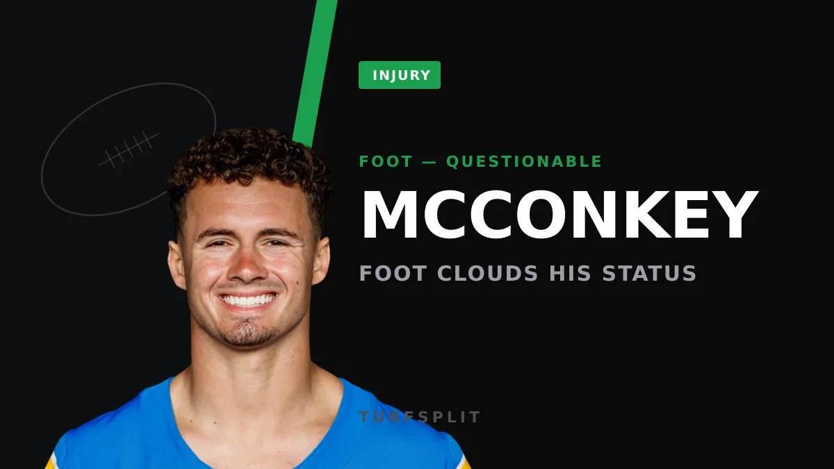 Ladd McConkey Questionable for Chargers With Foot Injury, James Also Iffy