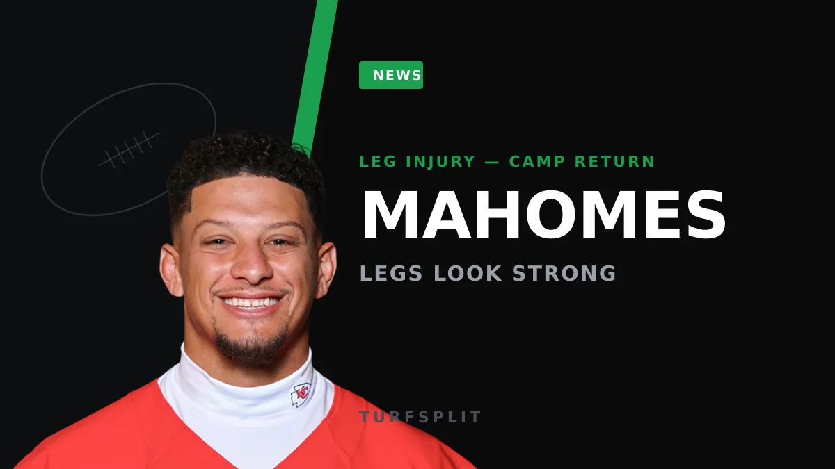 Mahomes Looking Strong in Camp Return, and That Matters for Your Draft