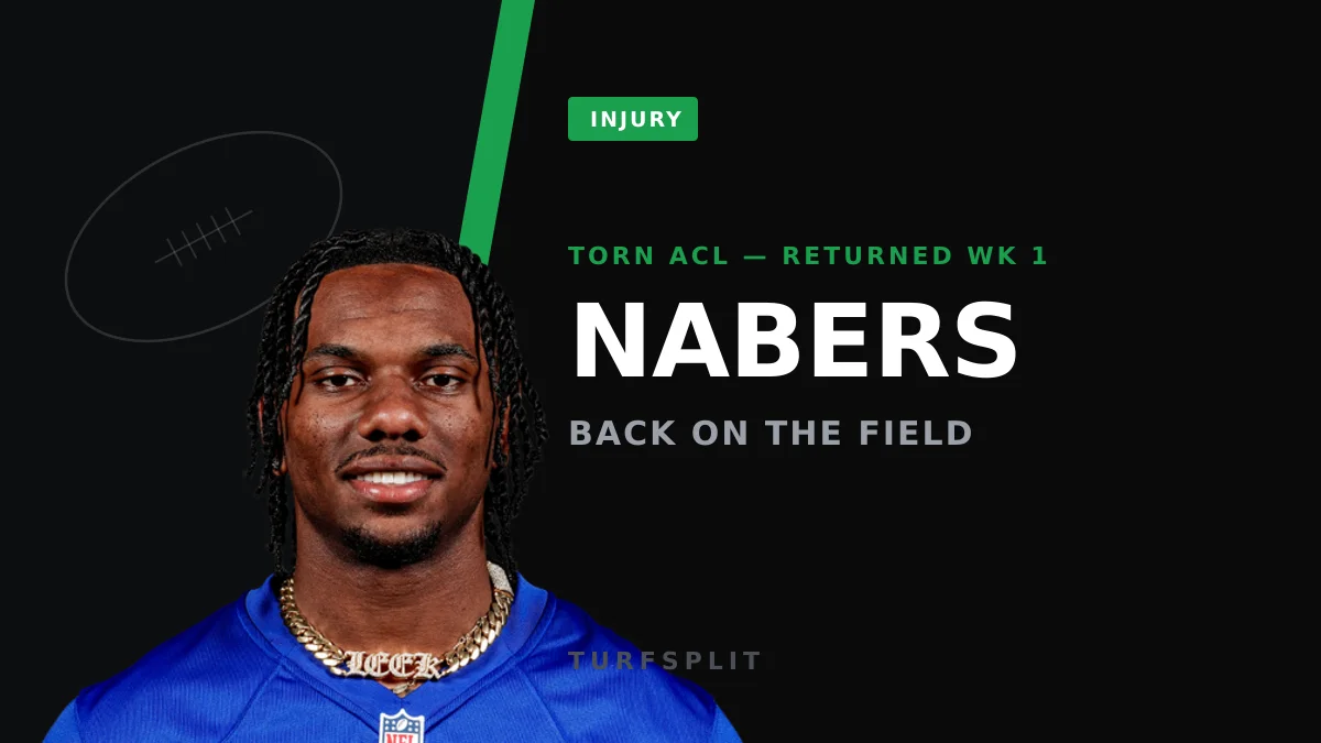 Malik Nabers Returns From Torn ACL, Catches 6 for 69 in Giants Win