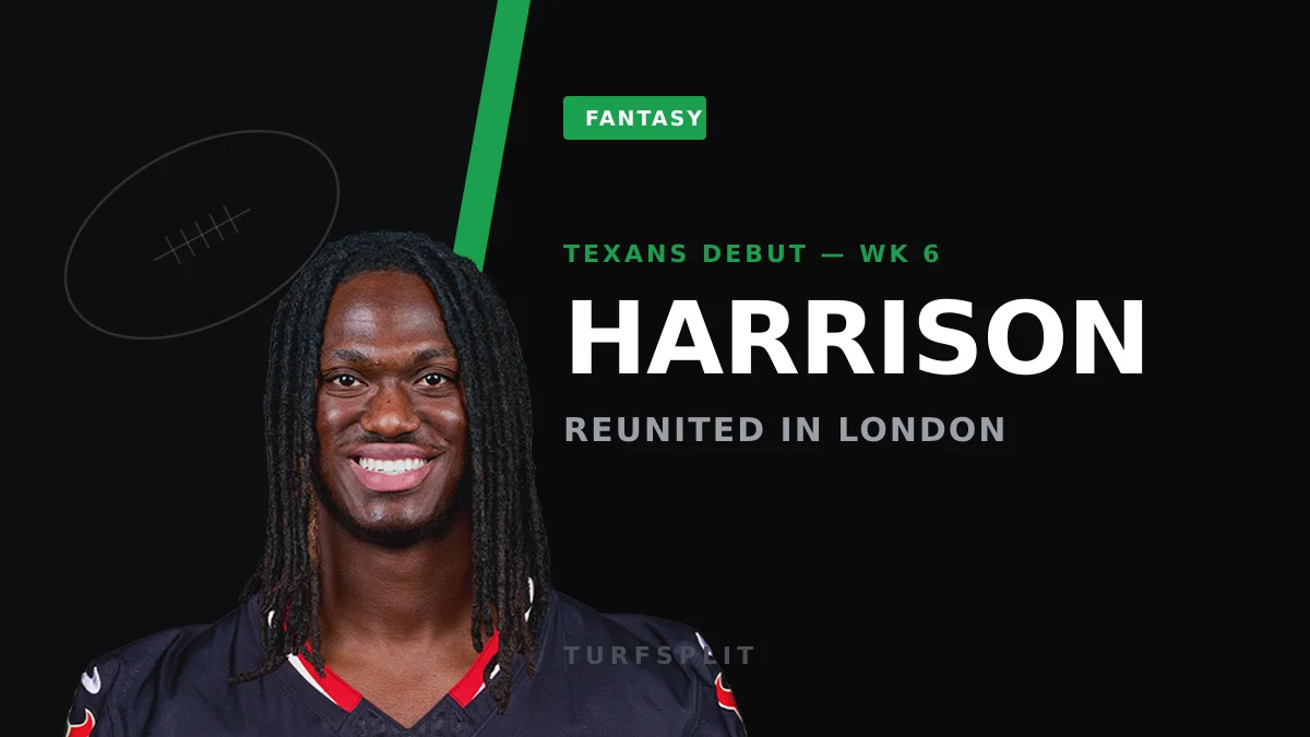 Marvin Harrison Jr. Makes Texans Debut With C.J. Stroud in London