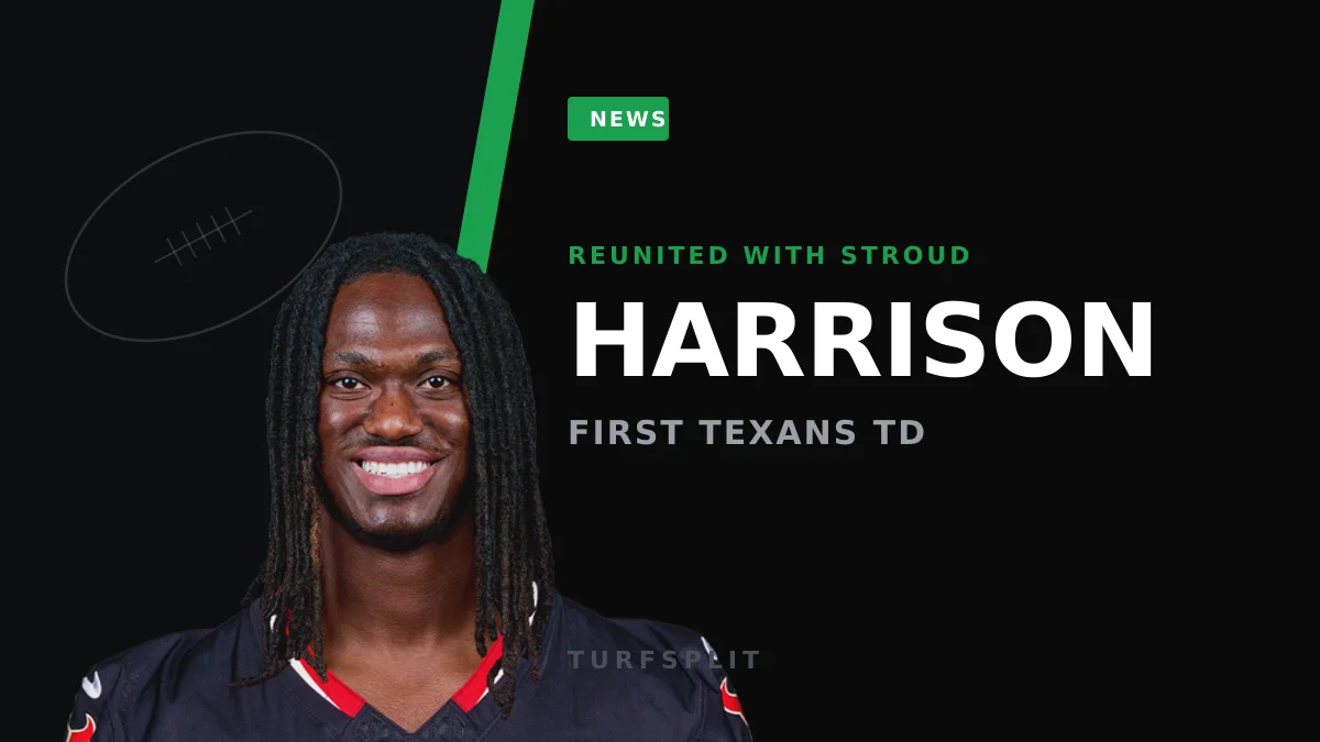 Marvin Harrison Jr. scores first Texans TD, reunites with C.J. Stroud