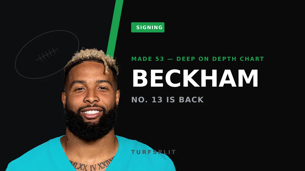 Odell Beckham Jr. reclaims No. 13 and a Giants roster spot at 33