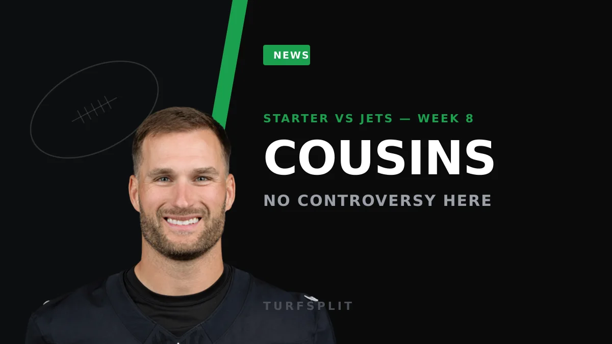 Raiders Settle QB Question: Cousins Stays, Mendoza Waits Despite 3-4 Start
