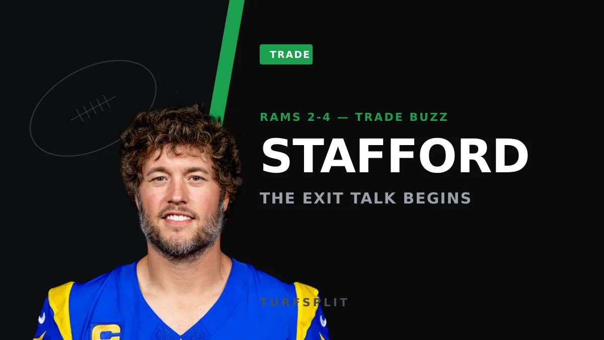 Rams at 2-4: Stafford Trade Buzz Grows as Injuries Pile Up