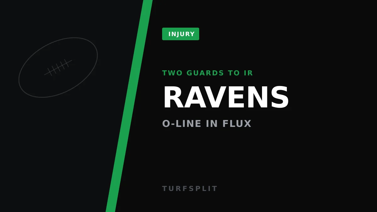 Ravens Lose Two Interior Linemen to IR, Turn to Rookie Vega Ioane