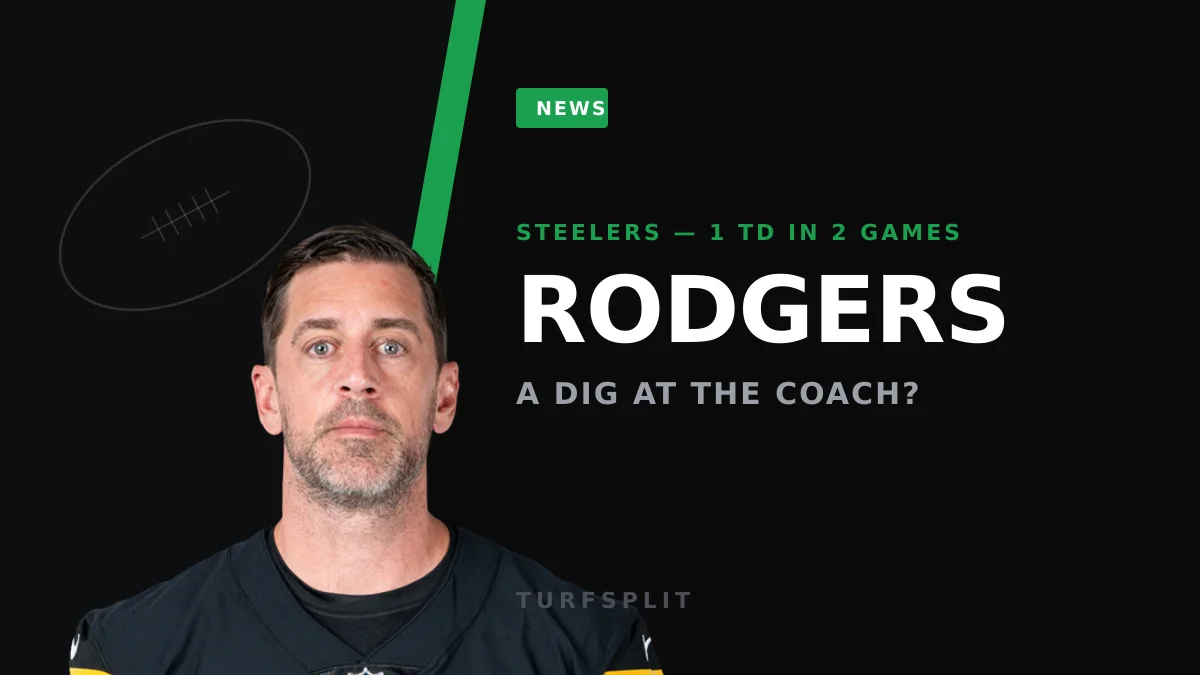 Rodgers Nudges McCarthy as Steelers Offense Craters to One TD in Two Games