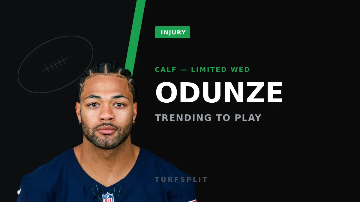 Rome Odunze's Calf Scare Looks Minor, but Watch That Foot History