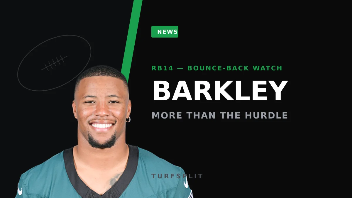 Saquon Barkley Shrugs Off Viral Hurdle, Eyes Bounce-Back After 1,140-Yard Dip