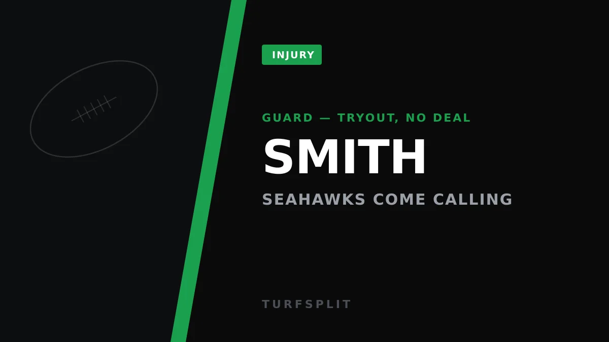 Seahawks Kick Tires on Ex-Dolphins Guard Kion Smith, No Deal Yet