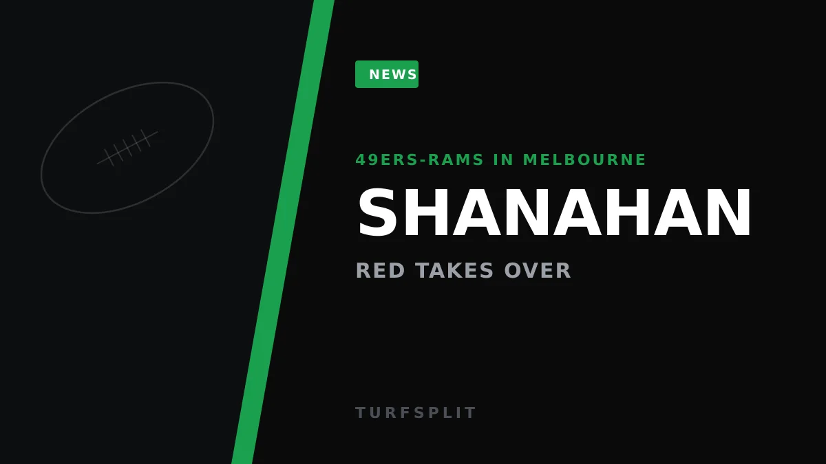 Shanahan Expects 49ers Faithful to Overrun Rams in Melbourne Opener