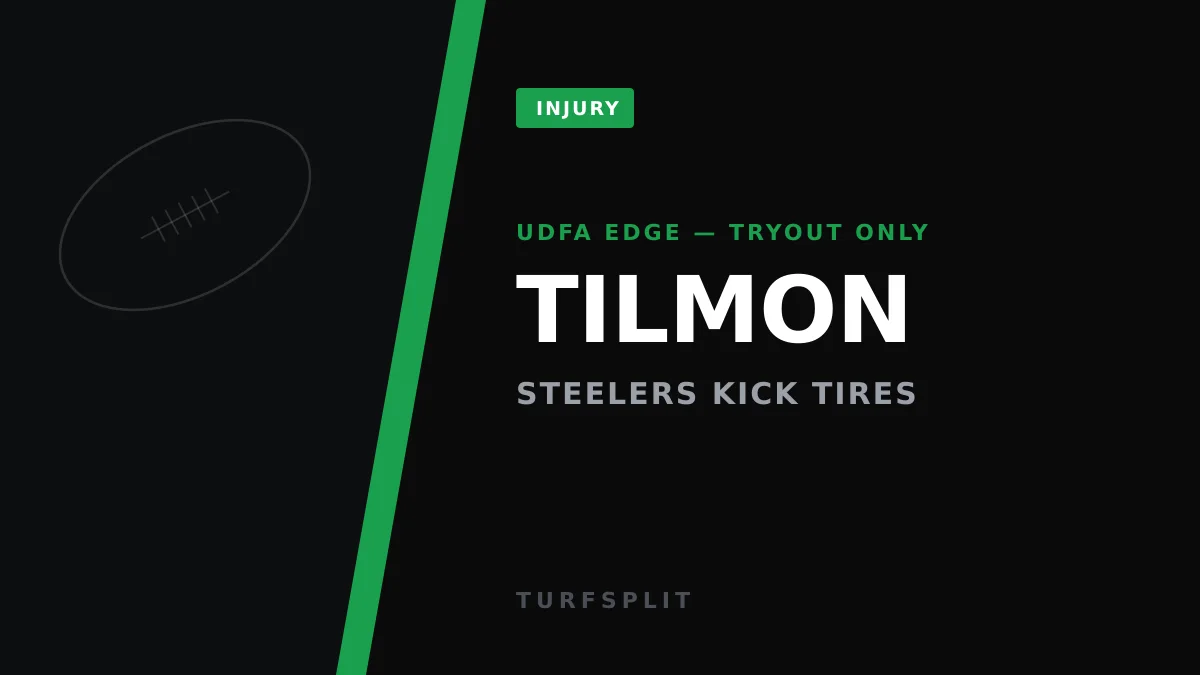 Steelers Give UDFA Edge Tilmon a Camp Tryout — Fantasy Non-Event for Now