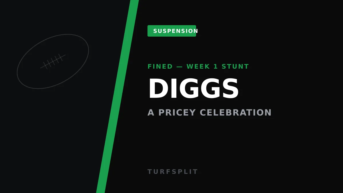 Stefon Diggs Hit With $14,926 Fine for Goalpost Celebration in Debut