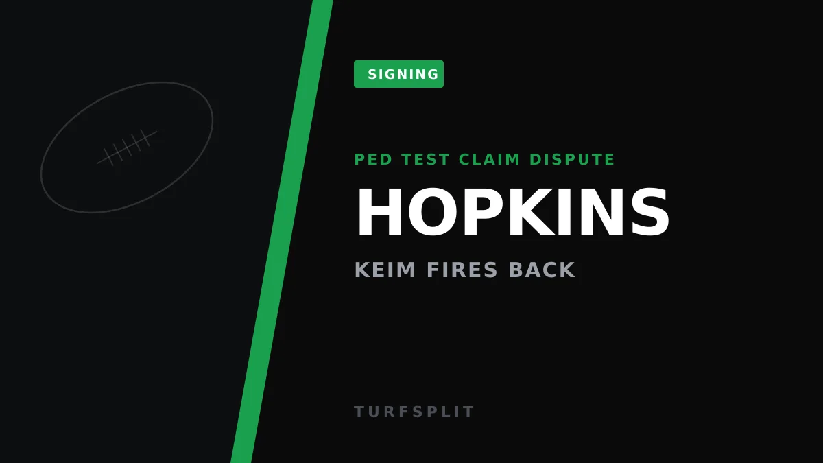 Steve Keim Denies DeAndre Hopkins's PED Test Tampering Claim, Lawyers Up
