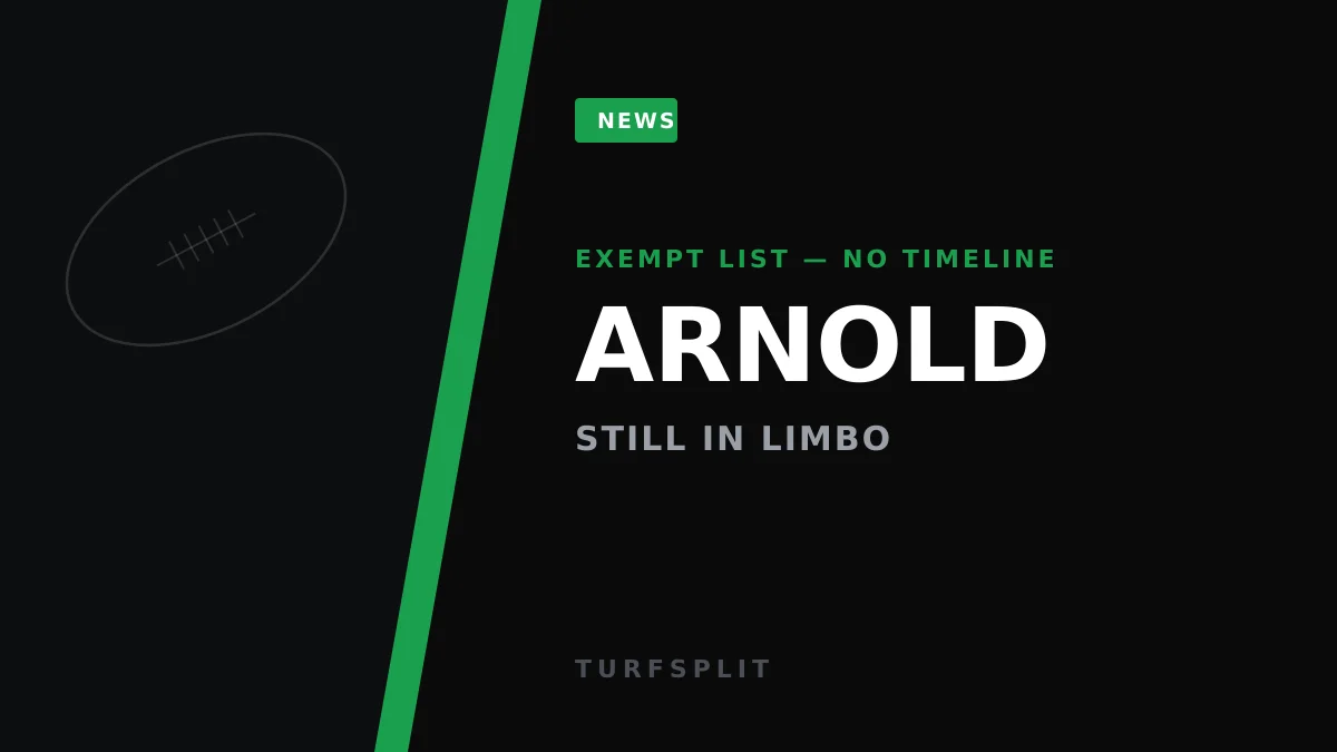 Terrion Arnold Stuck on Exempt List as Seahawks Play the Waiting Game