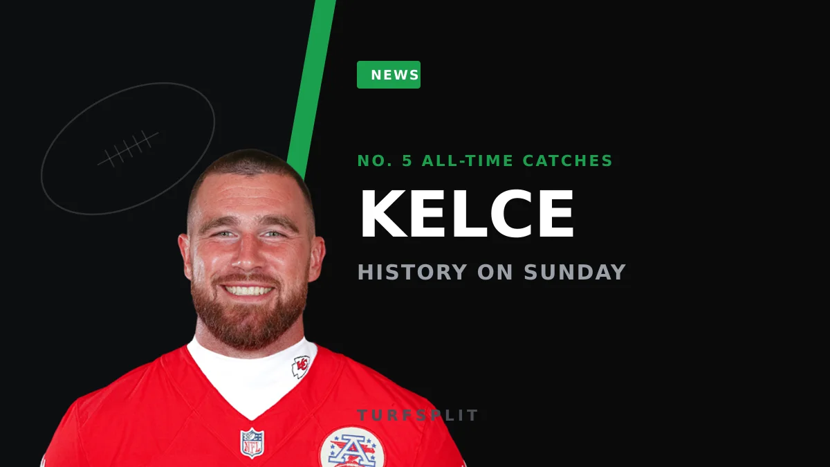 Travis Kelce Climbs to No. 5 All-Time in Catches as Chiefs Trail Seattle