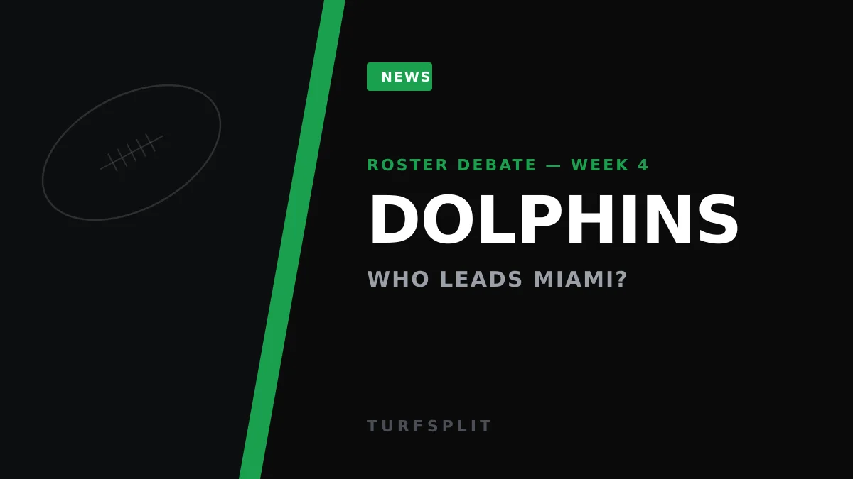 Who's the Dolphins' Best Player? The Fantasy Answer Isn't Obvious