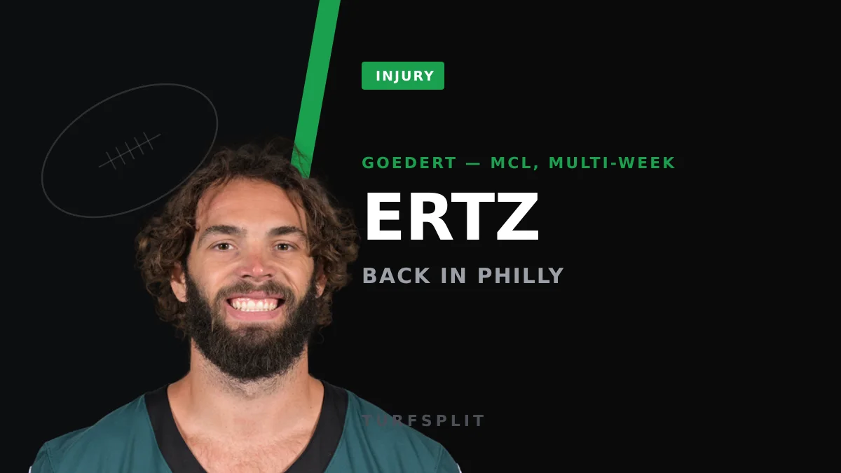 Zach Ertz Rejoins Eagles as Dallas Goedert's MCL Sprain Opens the Door